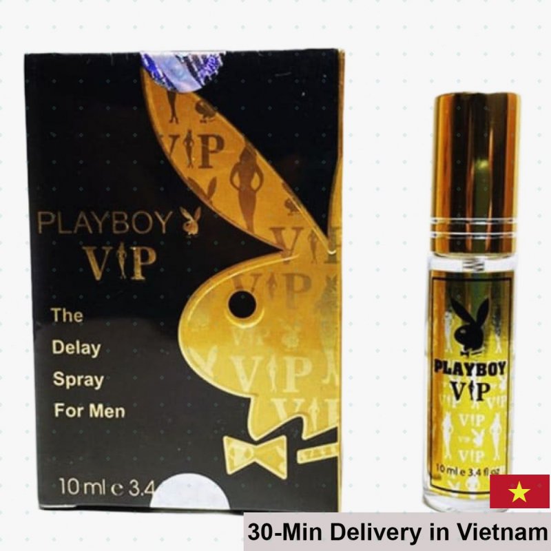 Playboy VIP USA Delay Spray 10ml Mint Scent Prolongs Pleasure 