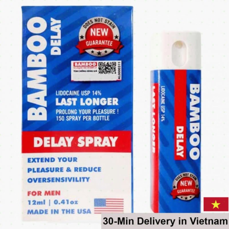BAMBOO DELAY USA 12ml Spray Stop Premature Ejaculation Male 