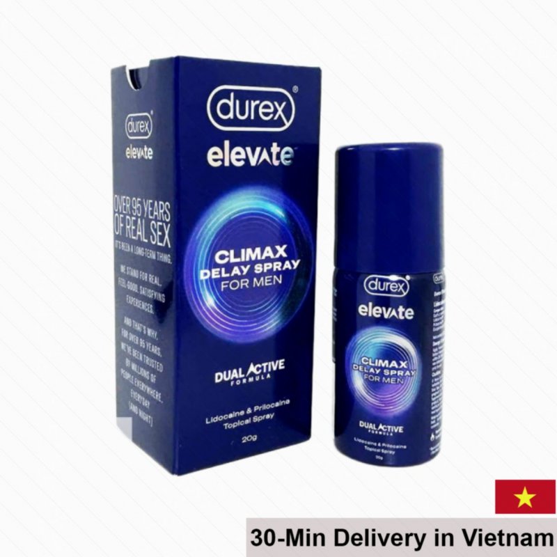 Durex Elevate Delay Spray 20g Long-Lasting 