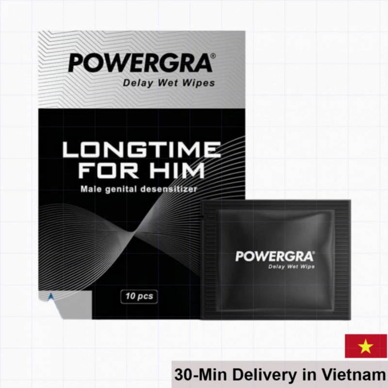 Powergra Delay Wet Wipes Desensitizing Intimacy Care 
