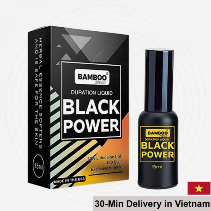 Bamboo Black Power US Delay Spray 15ml Long Lasting 