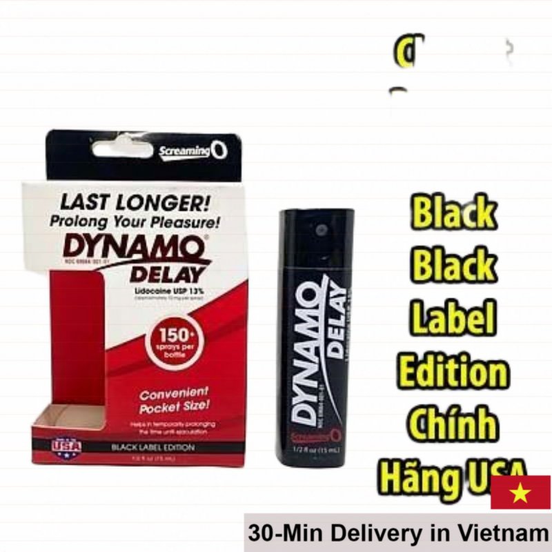 Dynamo Delay Spray Black Label USA Stronger Longer Last 
