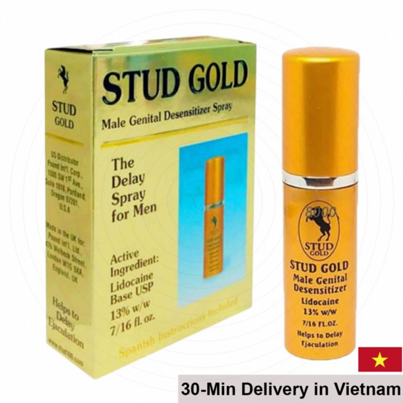 Stud Gold Delay Spray 12ml Numbing Prolong Performance 