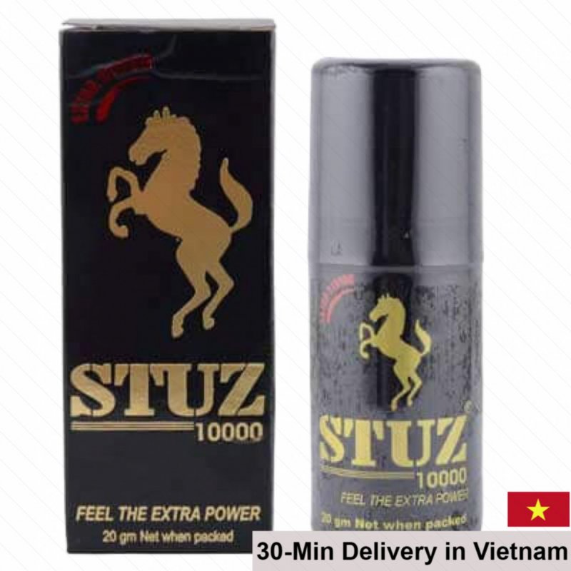 STUZ 10000 Delay Spray Extra Long 30min Male Bedroom Aid 