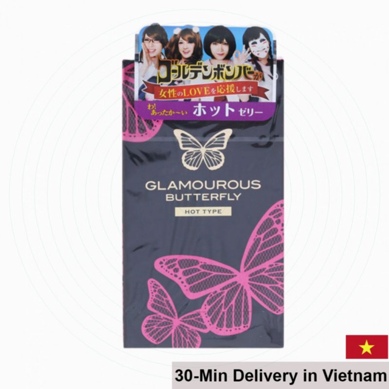 Jex Glamourous Butterfly Hot Type Ultra-thin Condom 12pcs 
