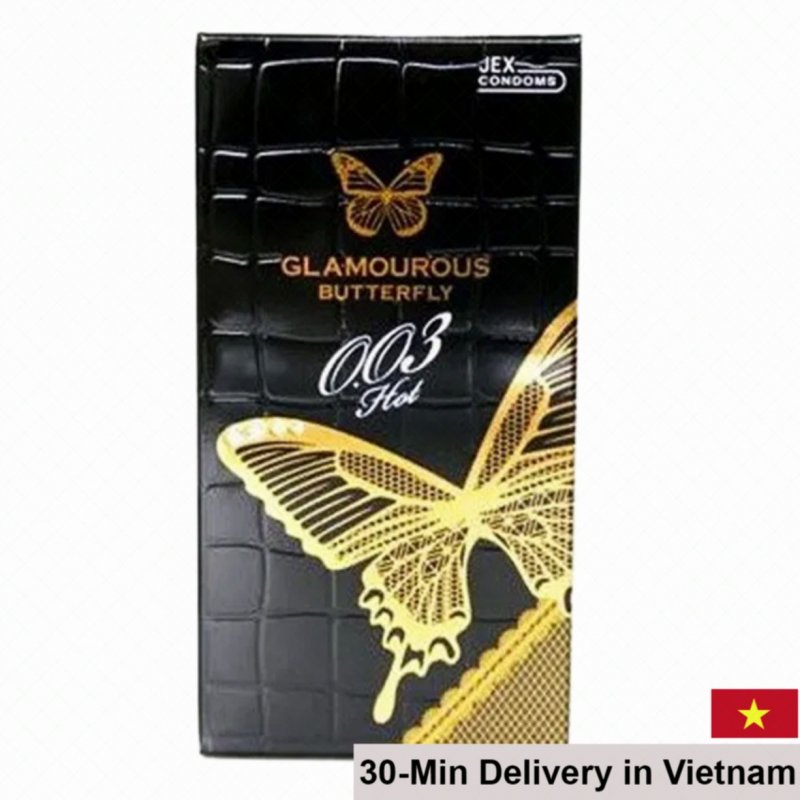 Jex Glamourous Butterfly Ultra-Thin Condom 0.03mm 12pcs 