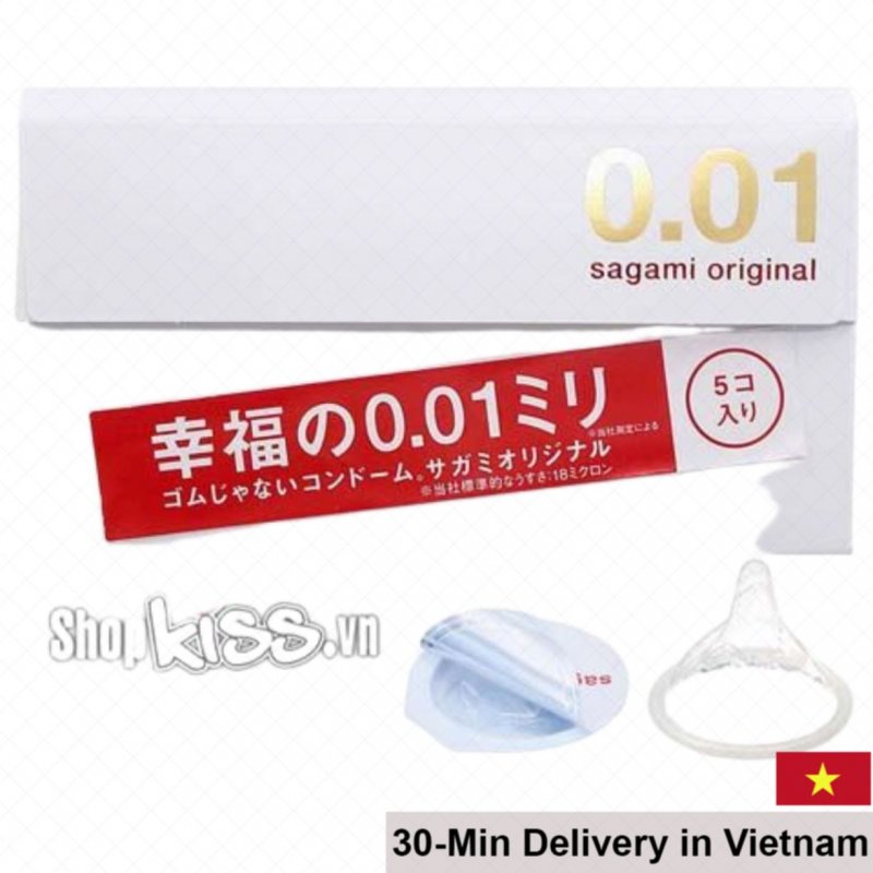 Sagami Original 0.01 Ultra Thin Condoms 5PCS Safe Pleasure 