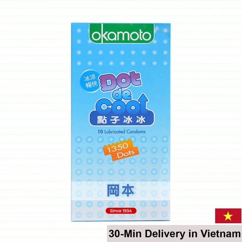 Okamoto Dot De Cool Numbing Textured 10-Pack Condoms 