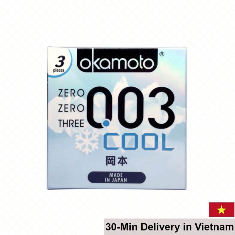 Okamoto 0.03 Cool Ultra Thin Mint Condoms 3 Pack 