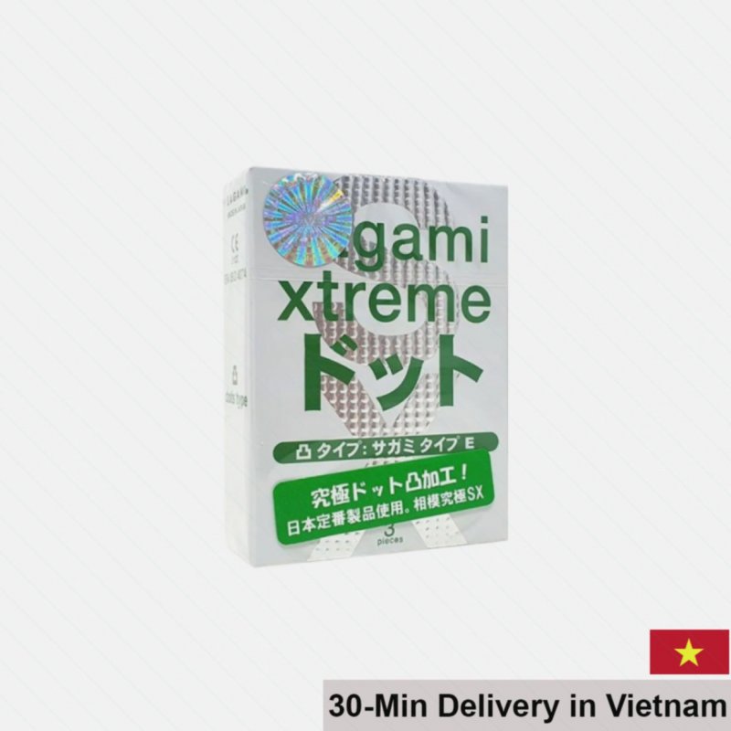 Sagami Xtreme Green Ultra-Thin Textured Condom 3-Pack 
