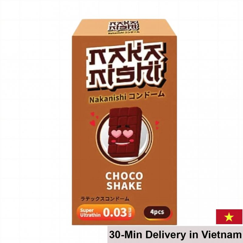 Nakanishi Ultra-Thin Chocolate Flavored Condom 4-Pack 