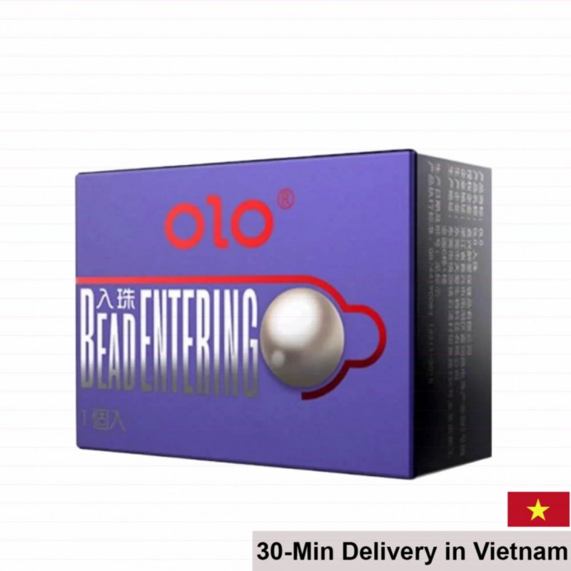 OLO 0.01 Beaded Condom Extra Length 3cm Ultra Thin 10pcs 