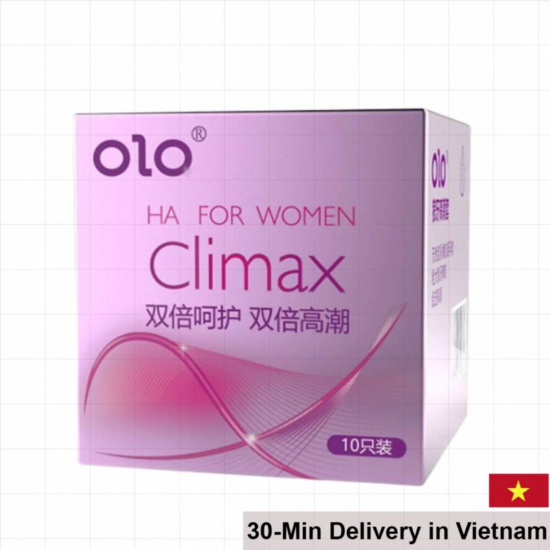 OLO 0.01 Climax Ha Women’s Ultra-Thin Textured Condom 10 Pack 