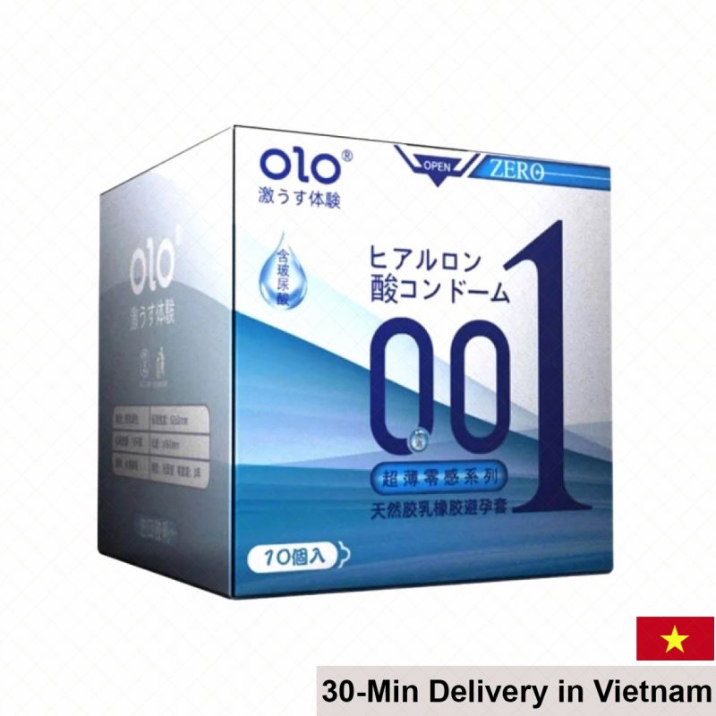 OLO 0.01 Zero Blue Ultra Thin Condom with Extra Lubricant 