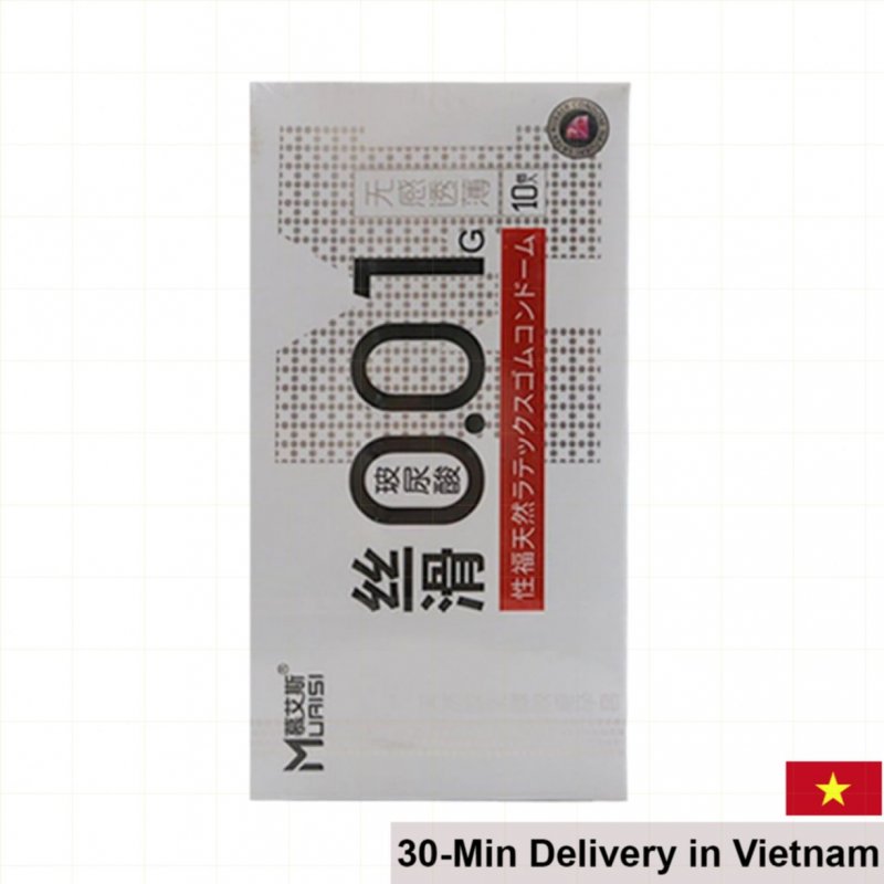 Muaisi 0.01 Ultra-Thin Transparent Condom Pack of 10 Sensation 