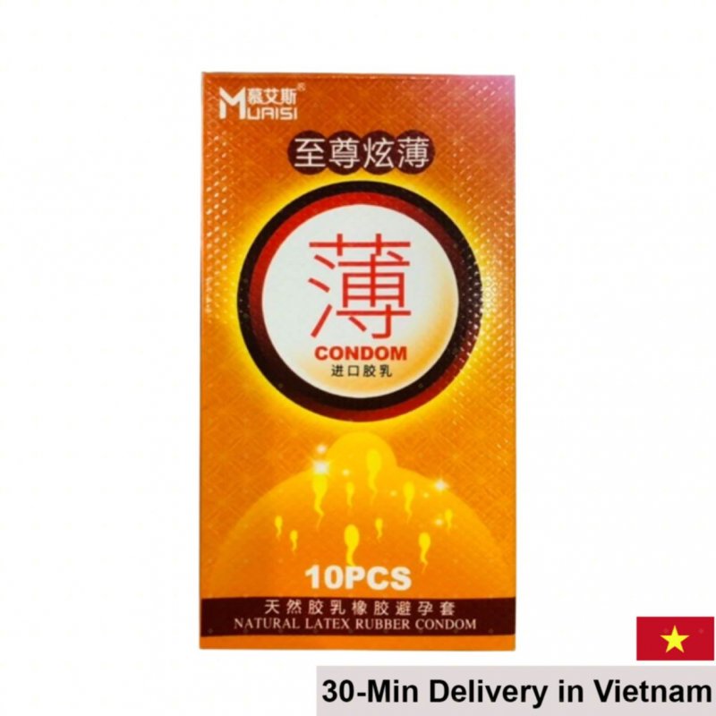 Muaisi Cam Strawberry Scented Ultra Thin Condom Pack 10 