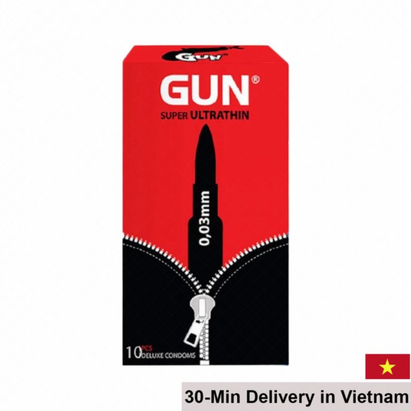 Gun Super Ultra Thin 0.03mm Premium Condom 10 Pack 