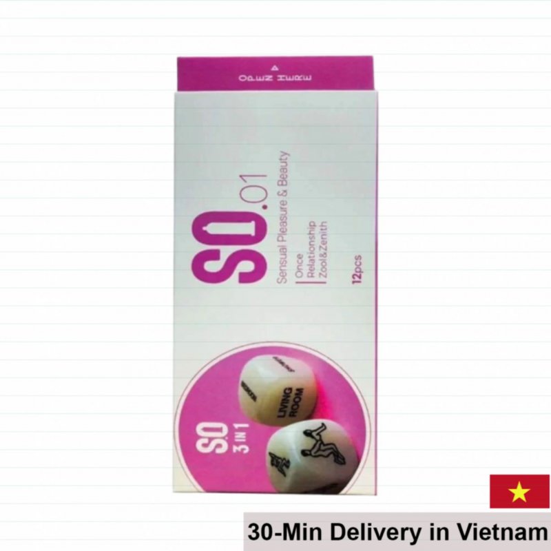 SO 3in1 Ultra Thin Ribbed Dotted Condoms Premium Korean Quality 