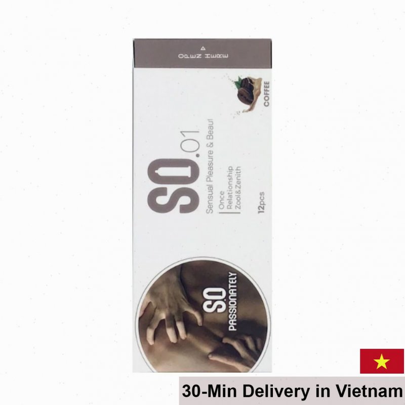 SO Passionately Coffee Scented Thin Latex Condoms Pack 12 