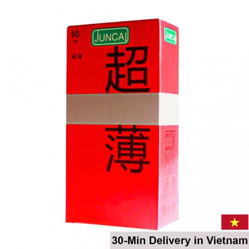 Juncai Red Ultra-Thin Lubricated Condom Pack of 10 