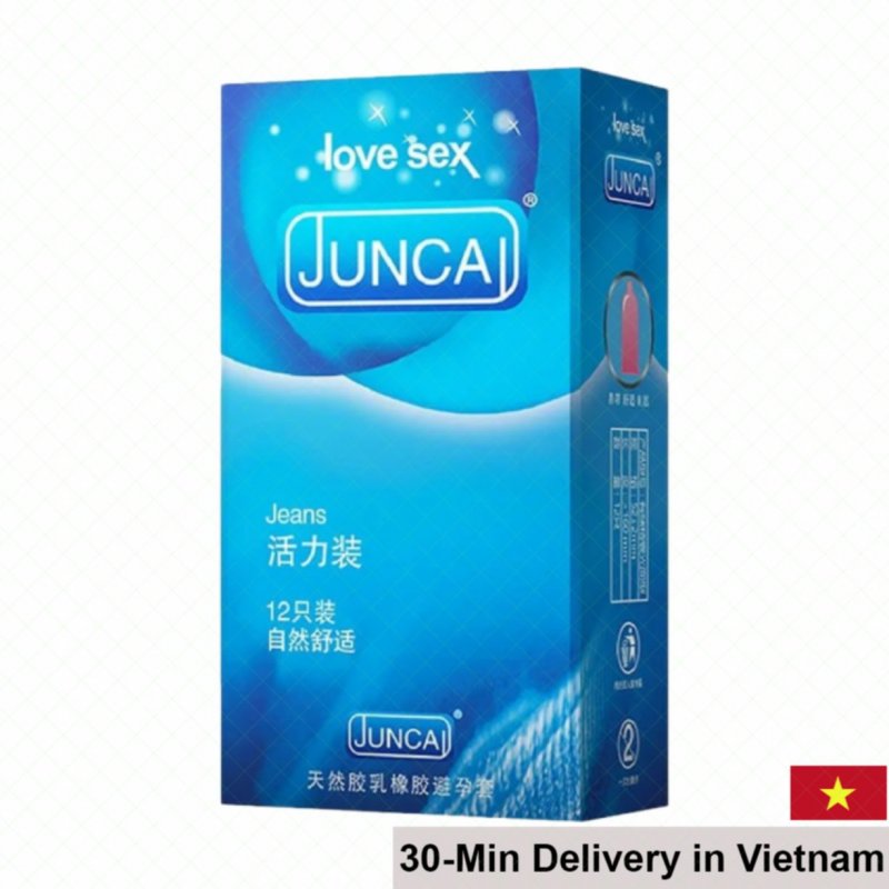 Juncai Jeans Ultra Thin Lubricated Condom 12 Pack 