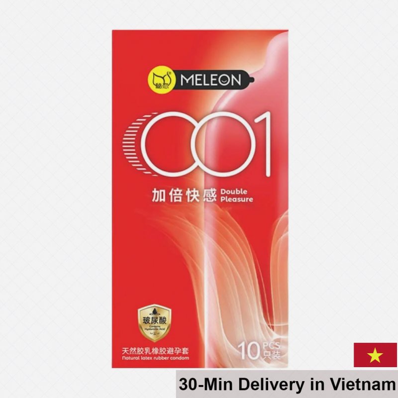 Meleon 001 Double Lubricated Ultra-Thin Condoms 10pcs 
