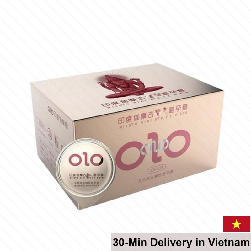 OLO 0.01 Gamma Formula Ribbed Thin Premium Condom Box 10 