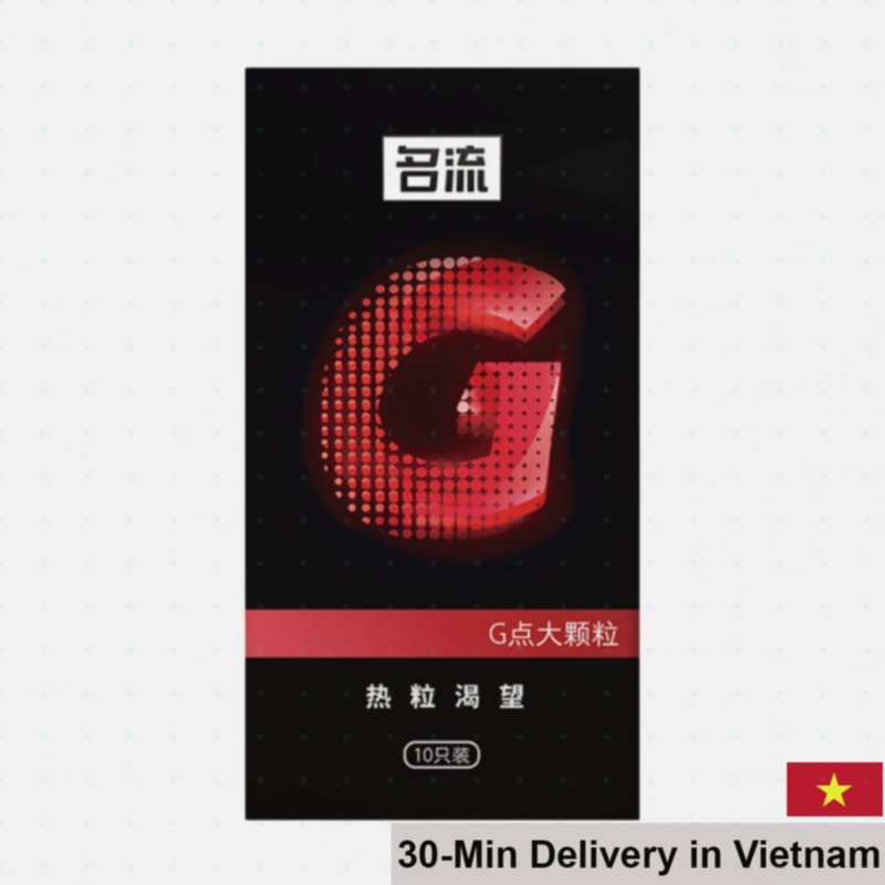 Mingliu G Red Heated Studded Condom Box 10 Enhance & Warm Sensation 