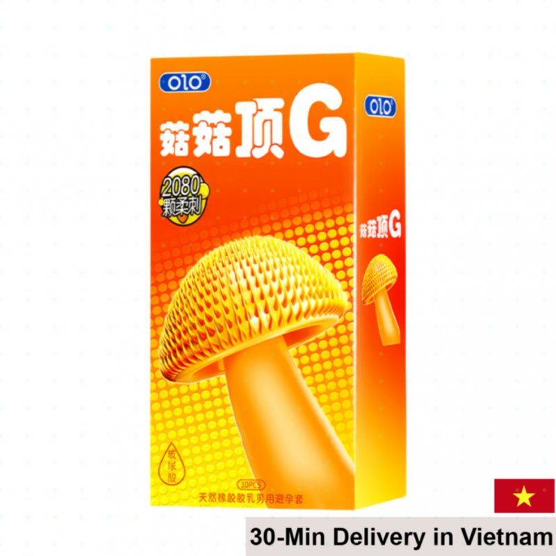 OLO Spike G Textured Condom 10pcs Ultra-Stimulating G-Spot Design 