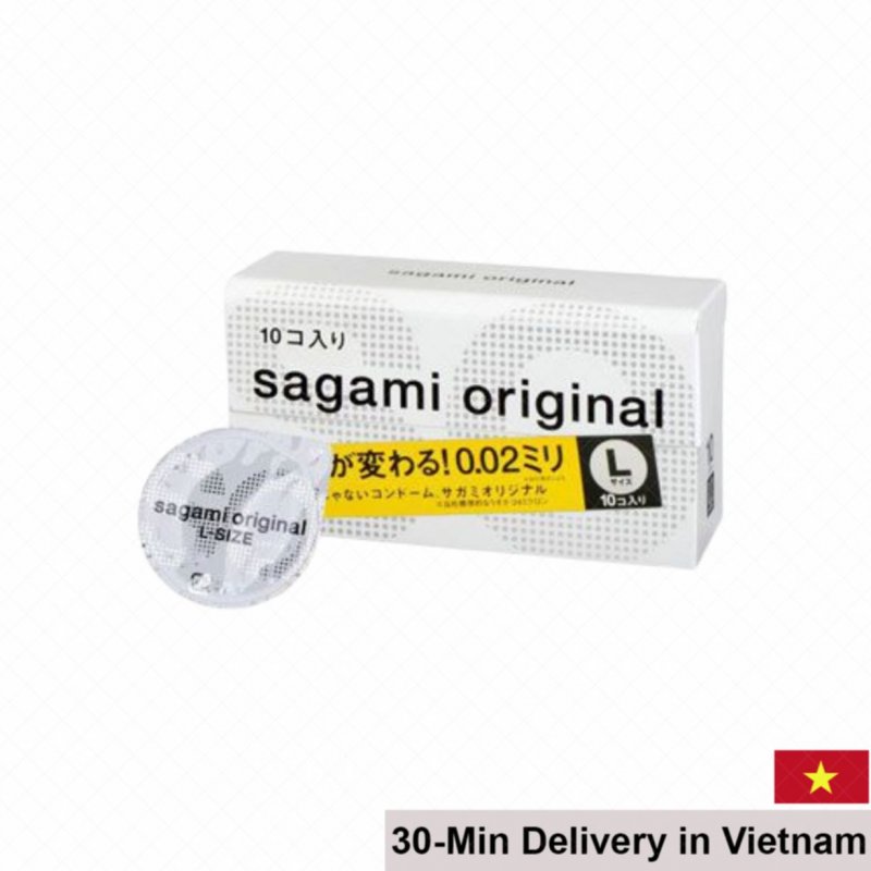 Sagami Original 0.02mm Japan Thin Condoms Size L 10pcs 