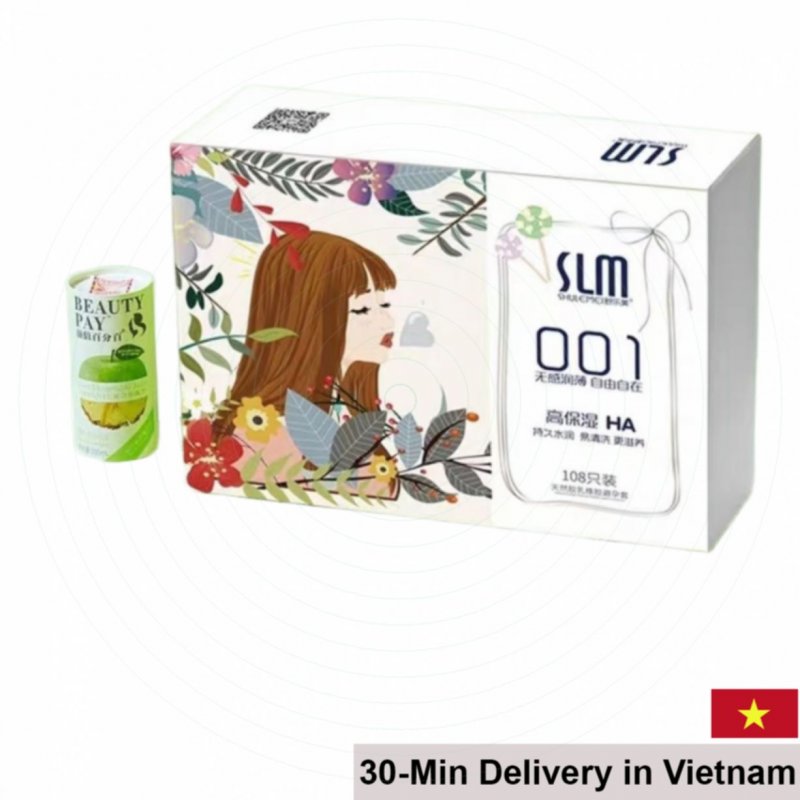 Slim SLIM 001 Premium Ultra-Thin Latex Condom 100-Pack 