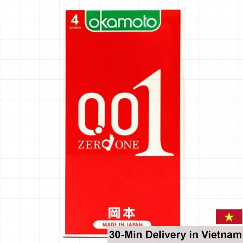 Okamoto 0.01 Ultra Thin Polyurethane Condoms 4 Pack 
