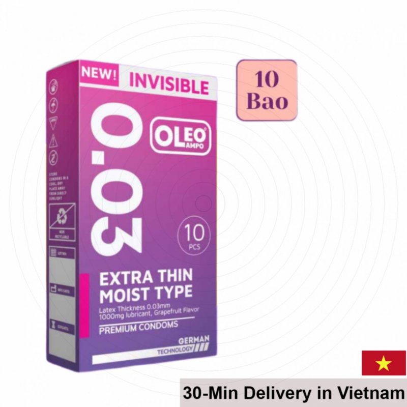 Oleo Lampo Invisible Extra Thin Grapefruit Scent Condoms 
