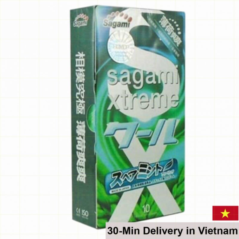 Sagami Xtreme Spearmint Scented Ultra Thin Condoms 10-pack 