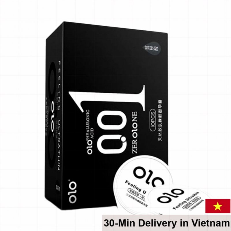 OLO New Three 0.01 Jelly Black Ultra-Thin Performance Condom 