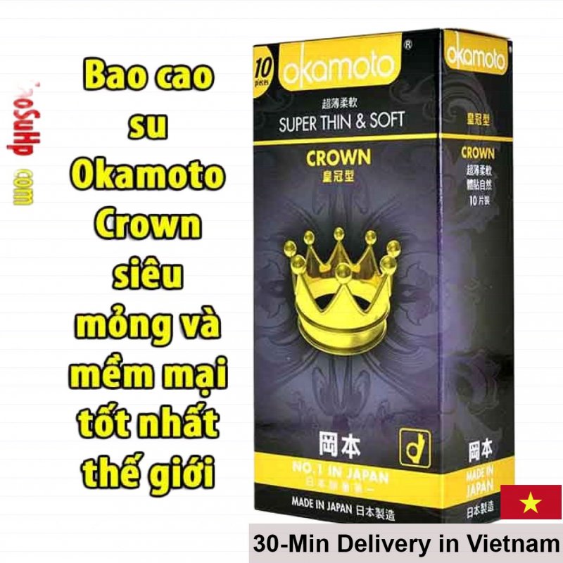 Okamoto Crown Ultra-Thin Soft Premium Japanese Condoms 