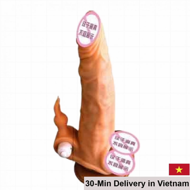 Jiula Flesh Color Bunny Ears Penis Extension Condom Soft 