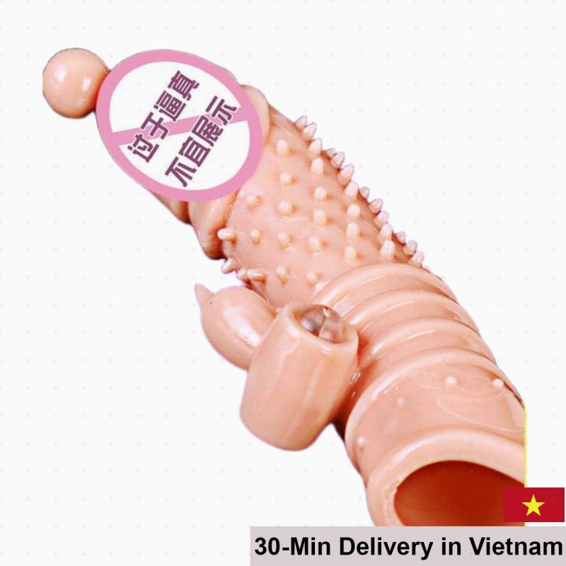 Menpro Textured Penis Sleeve with Beads High Sensation 