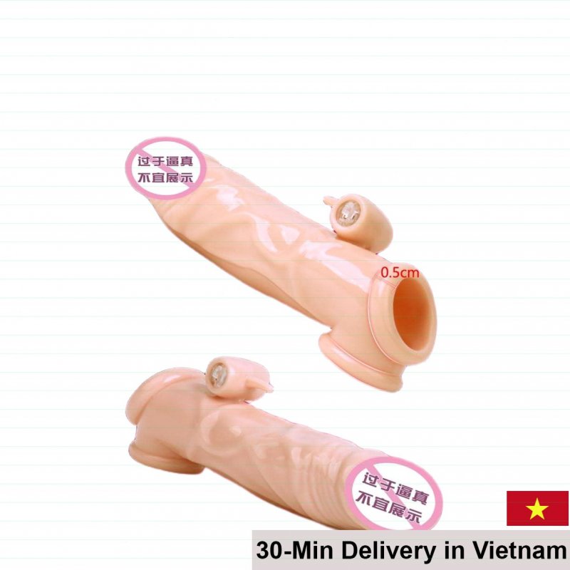 Julia Soft Rigid Stimulating Vibrating Condom Ultra Thin Pleasure 