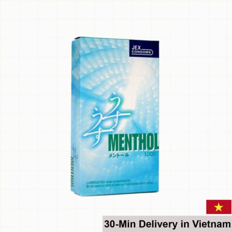 JEX Menthol Ultra Slim Smooth Condom 12 Pack 
