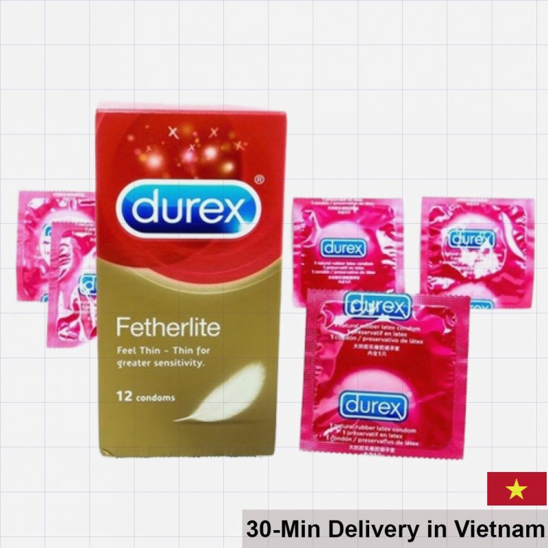 Durex Fetherlite Ultra-Thin 12pcs Comfortable Condoms 