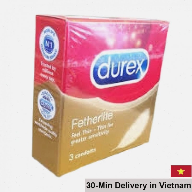 Durex Fetherlite 3 Pack Ultra Thin Condoms 