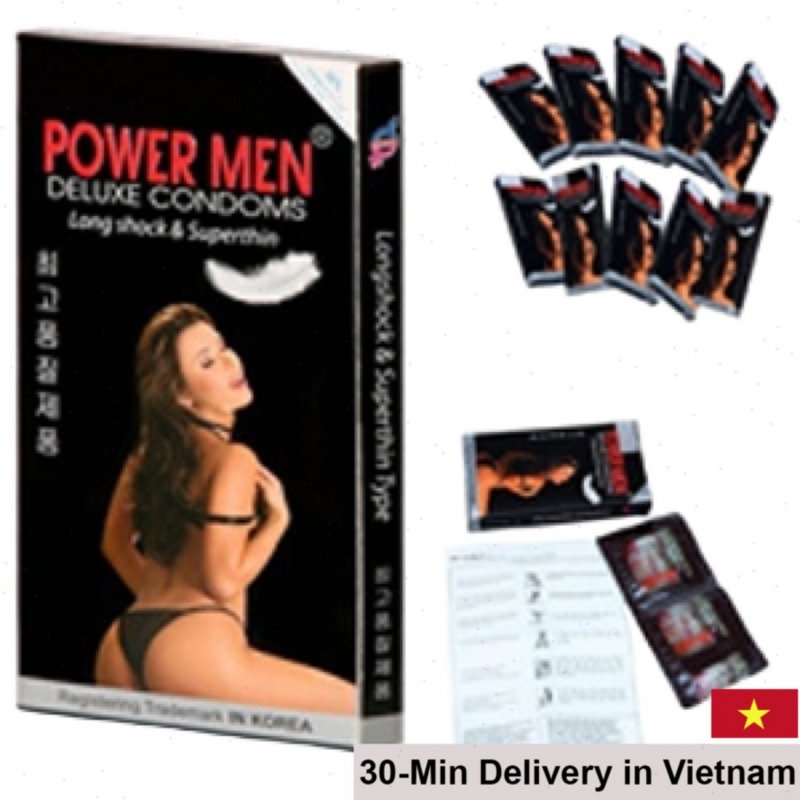 Powermen Ultra Thin Delay Condom 12pcs Korea Quality 