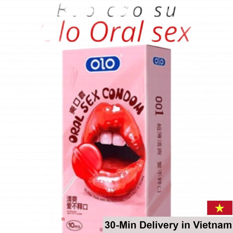 Olo Ultra-Thin Strawberry Oral Sex Condoms 10 Pack 