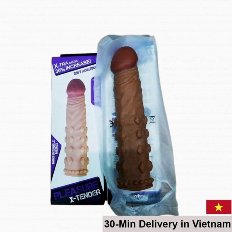 Lovetoy Penis Extender Condom Enhance Size Boost Performance Safe Silicone 