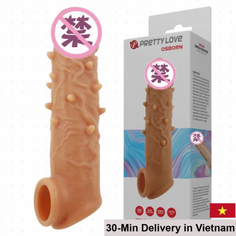 Prettylove OSBORN Durable Textured Penis Extender with Adjustable Strap 