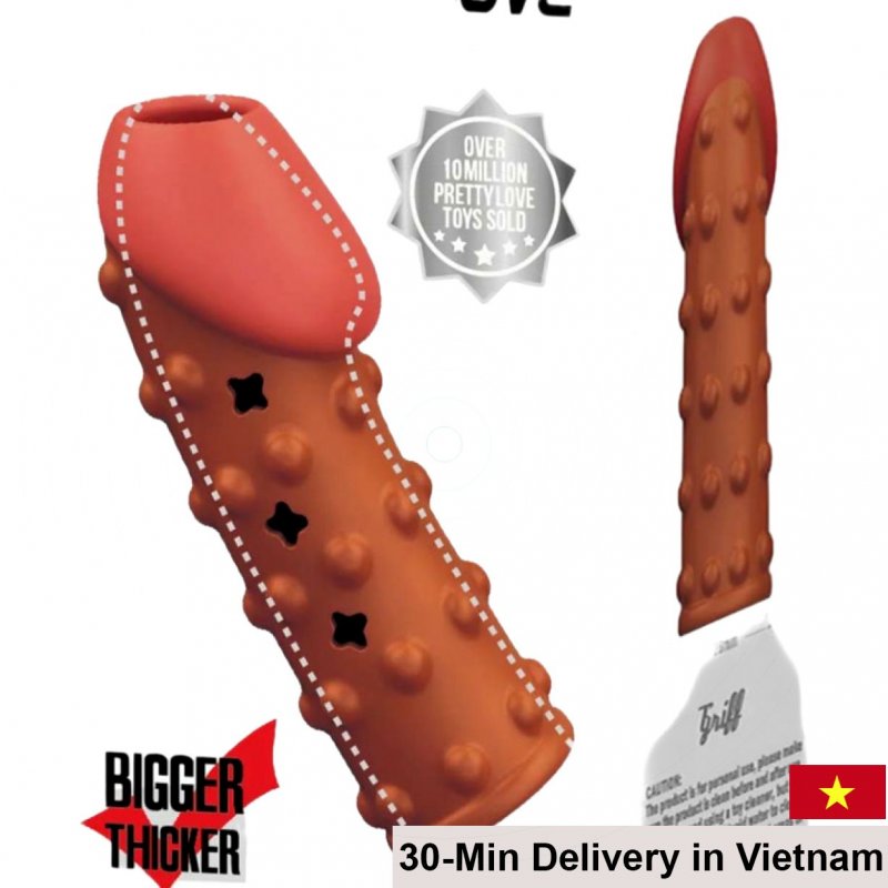Pretty Love Thicker Silicone Penis Sleeve Enhancer 