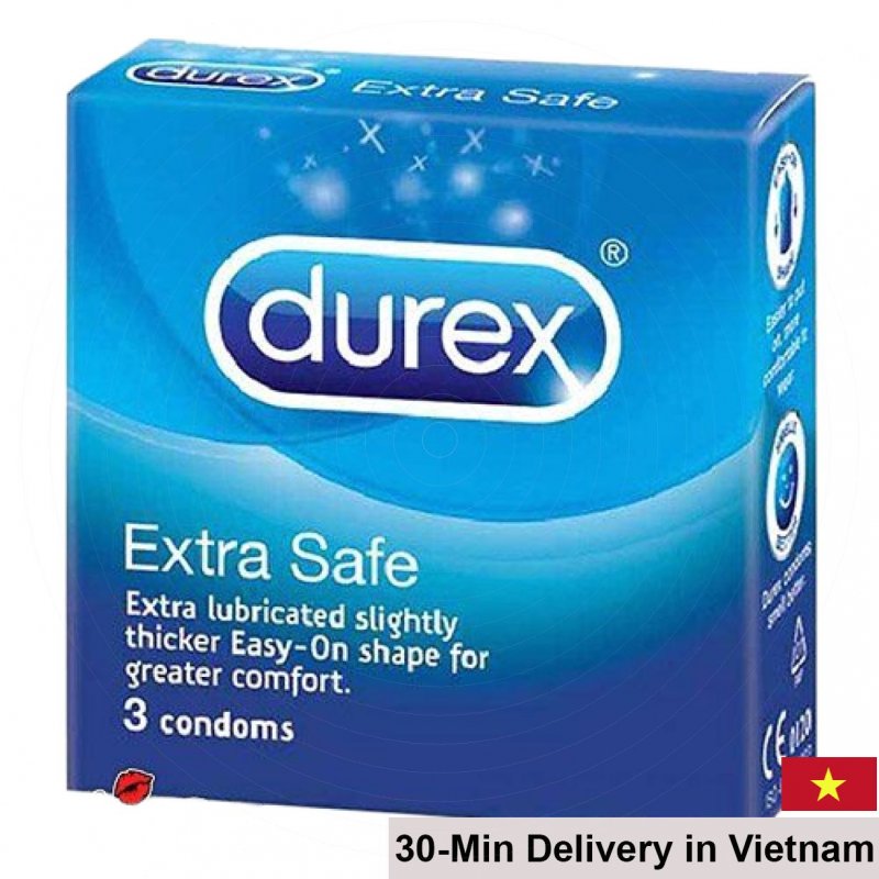 Durex Extra Safe Lubricated Condom 3 Pack 