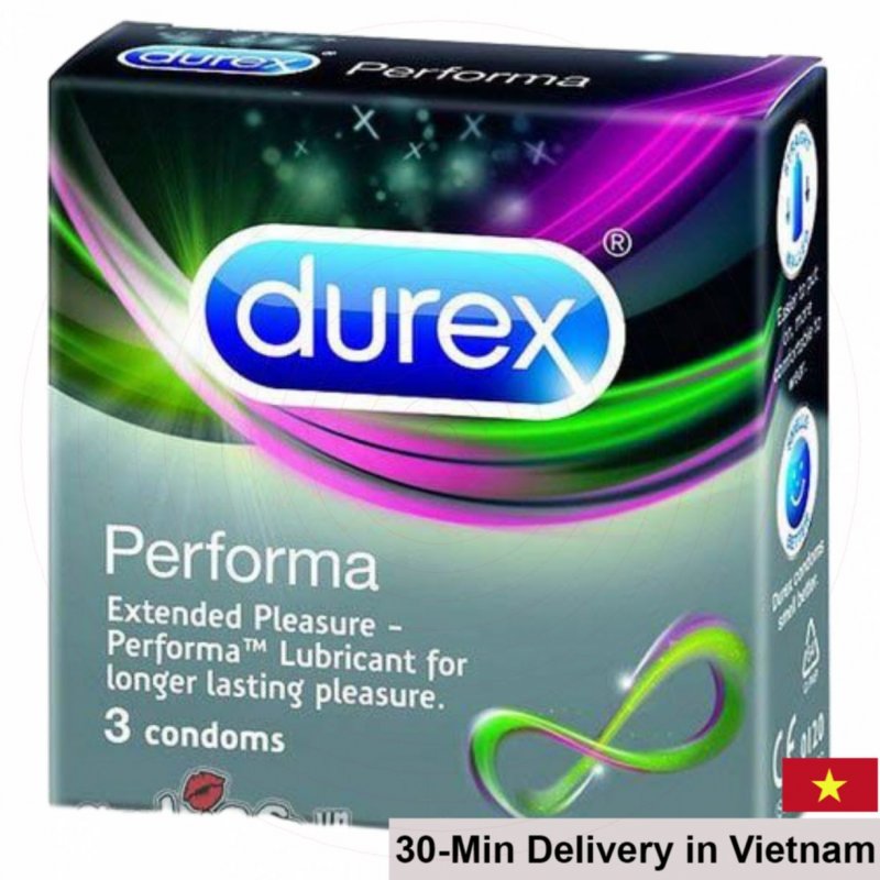 Durex Performa Delay Condom 3pcs – Thin & Long-Lasting 