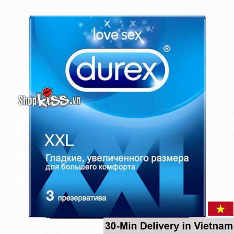 Durex XXL Large Size Condom Pack of 3 Ultra Comfortable 
